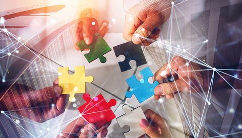 Mecene Puzzle de regroupement de ressources