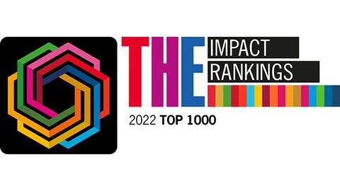 THE University Impact Ranking 2022 Top 1000 logo THE University Impact Ranking