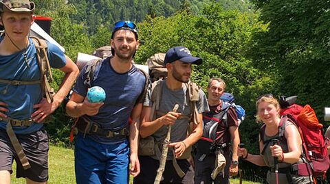 équipe GIM Valenciennes en rando montagne