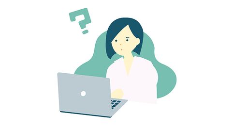 image Personne s'interroge face à son ordinateur
