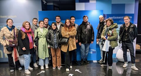 Les étudiants de master HVCI à Bruxelles photo de groupe des étudiants de master HVCI