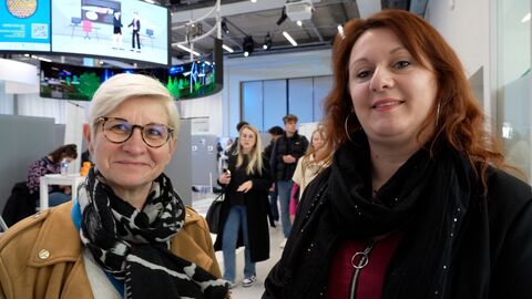 Sylvie Scoyez (à gauche) et Anne Lenotte (à droite), organisatrices de l'événement Sylvie Scoyez (à gauche) et Anne Lenotte (à droite), organisatrices de l'événement