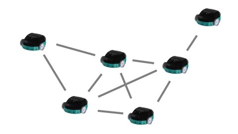 Coordination et commande de robot mobile communicants en réseau