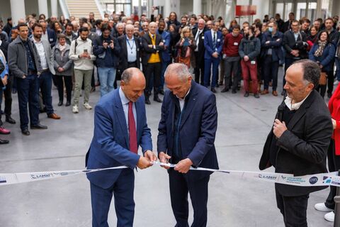 30 ans inauguration 30 ans, Abdelhakim Artiba, président de l’Université Polytechnique Hauts-de-France, Antoine Petit, président-directeur général du CNRS, Laurent Dubar, directeur du LAMIH