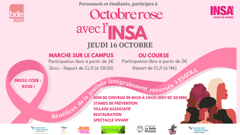 Octobre ROSE à l'INSA Hauts-de-France Octobre ROSE à l'INSA Hauts-de-France